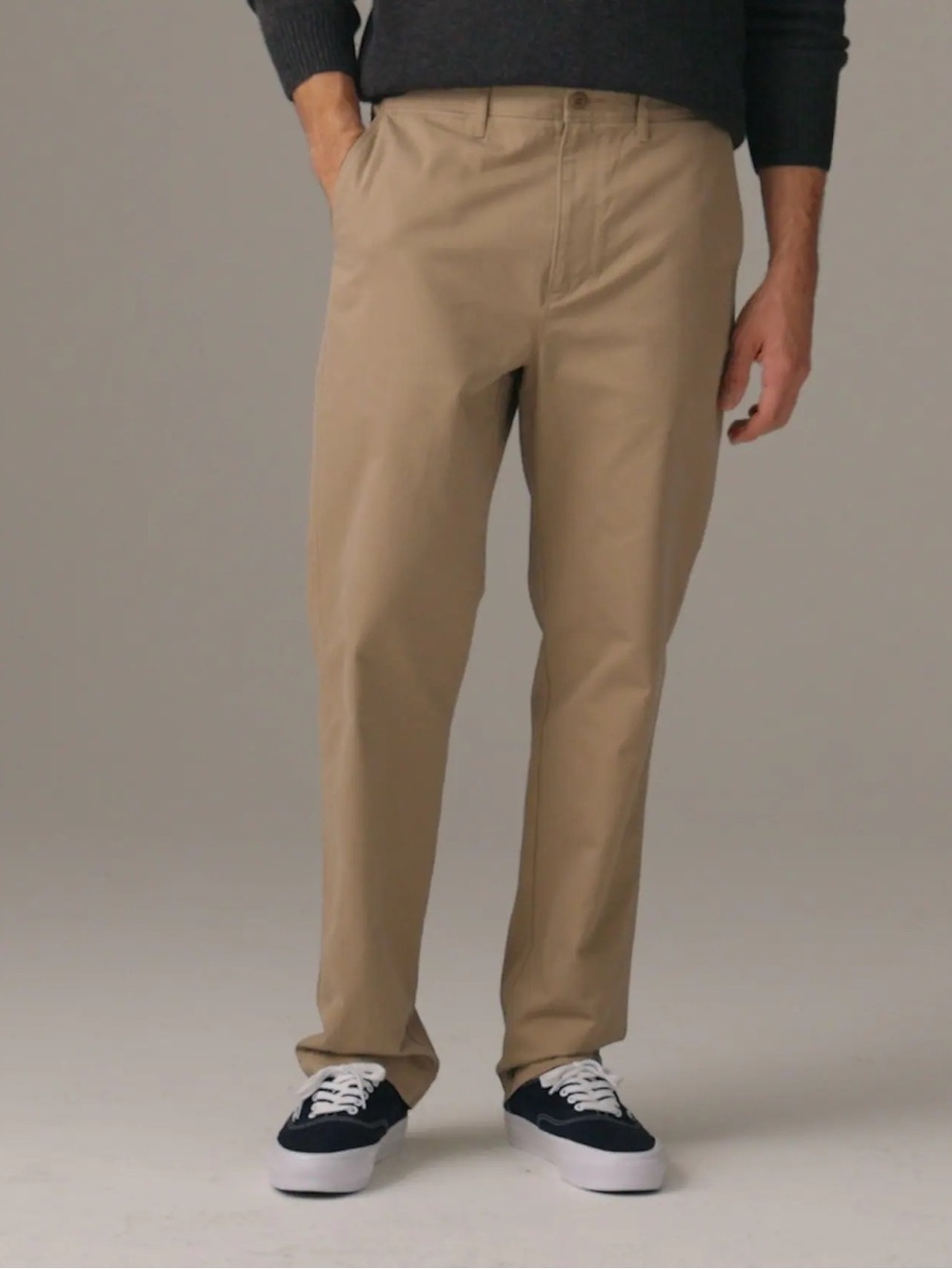 J crew MENS regular fit broken in khaki pants